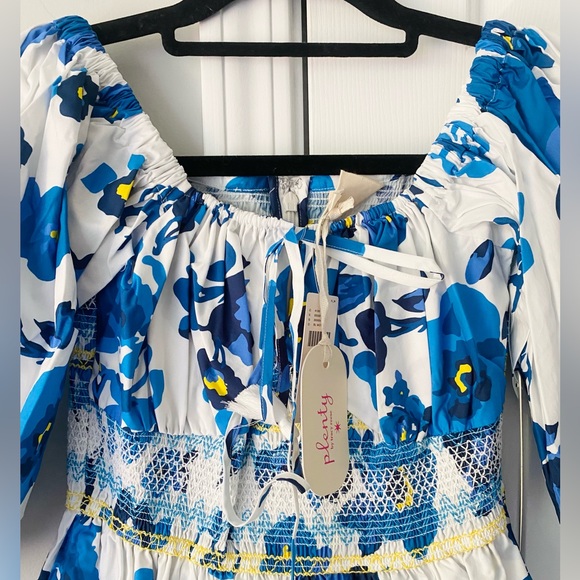 Plenty by Tracy Reese Off-The-Shoulder Puff Sleeve Midi Dress - Picture 10 of 13